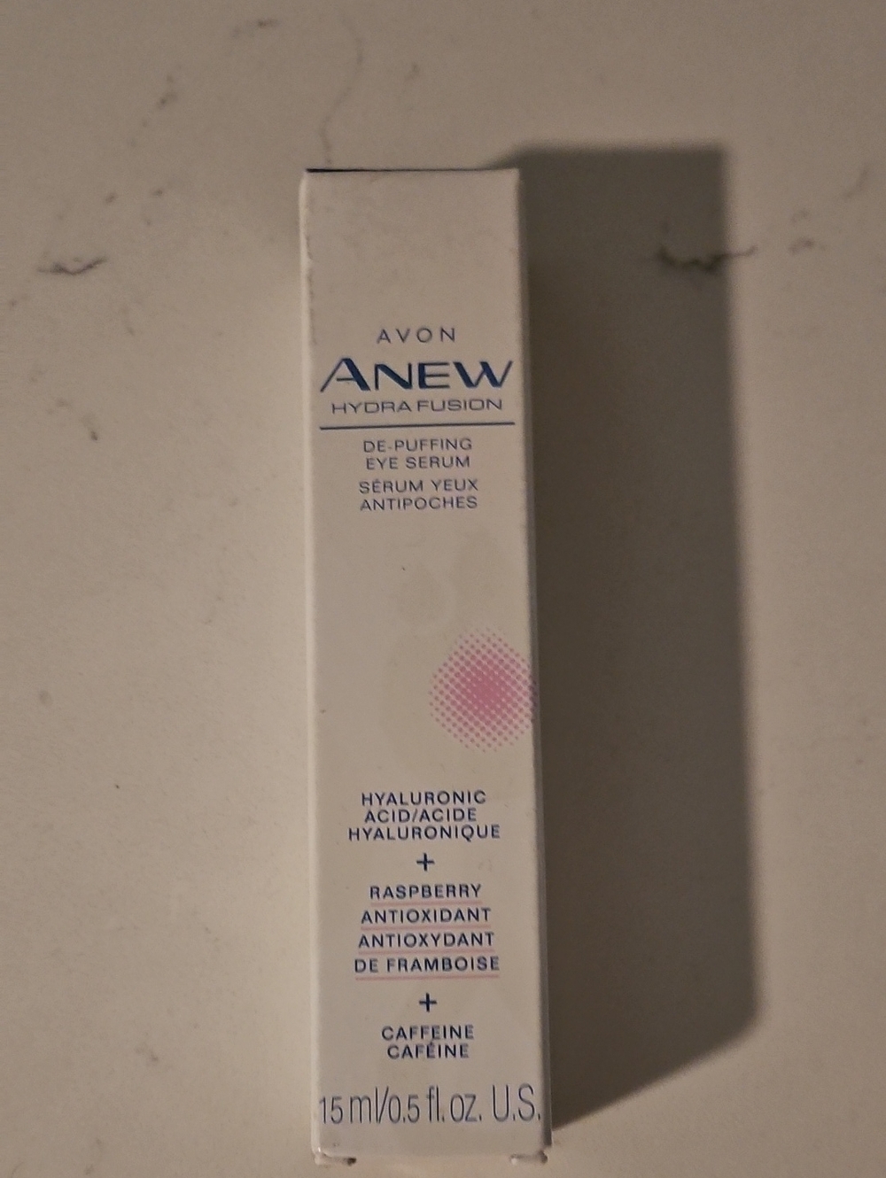 Avon Anew Hydra Fusion De-Puffing Eye Serum - White with Pink Accent